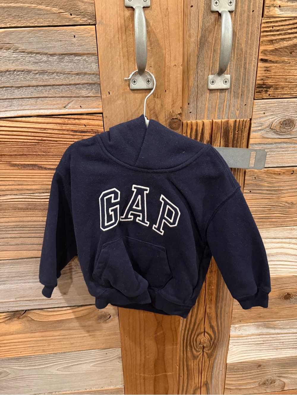 GAP Navy Pullover Hoodie with White Logo